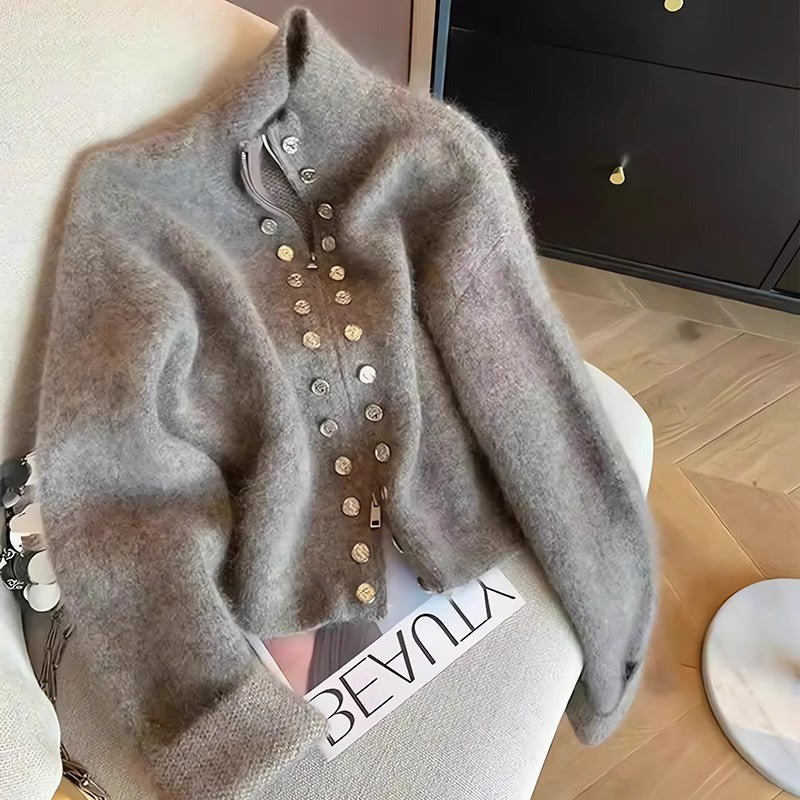 Briar Double-Breasted Zip Cardigan