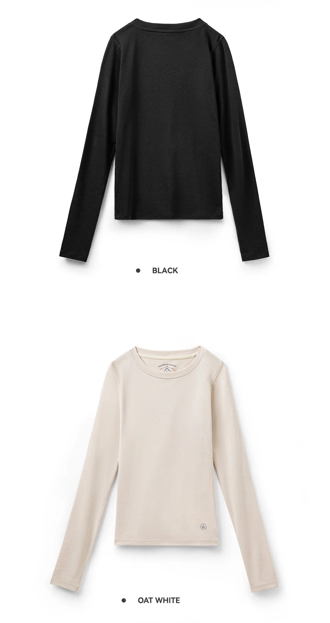 Ribbed Crew-Neck Thermal Long-Sleeve Top