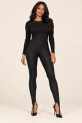 High-Waist Glitter Skinny Leggings