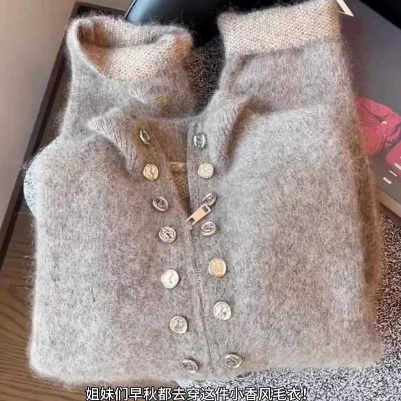 Briar Double-Breasted Zip Cardigan