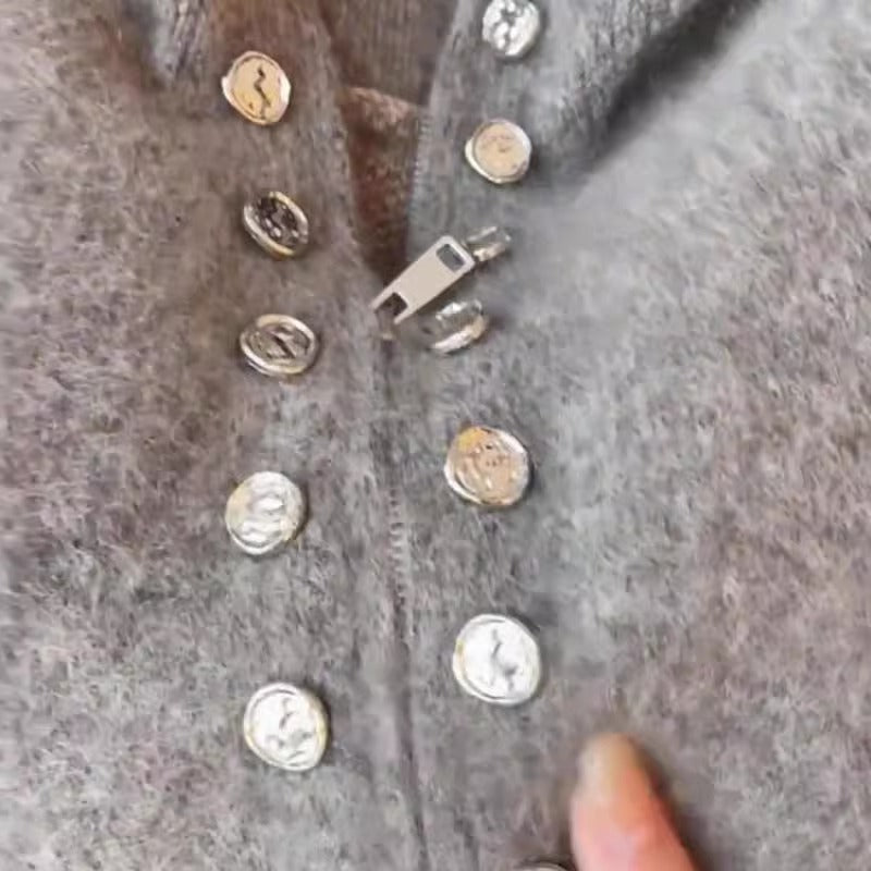 Briar Double-Breasted Zip Cardigan