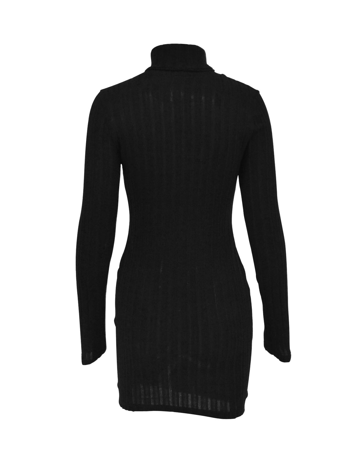 Long-Sleeve Round-Neck Bodycon Mini Dress