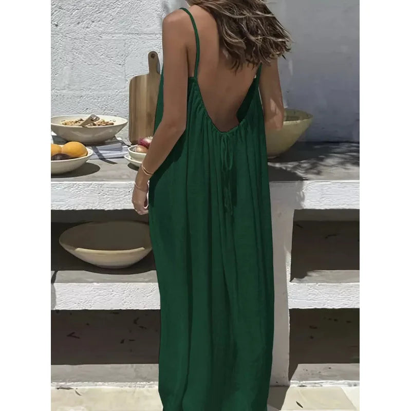 Faye Strapless Backless Maxi Dress
