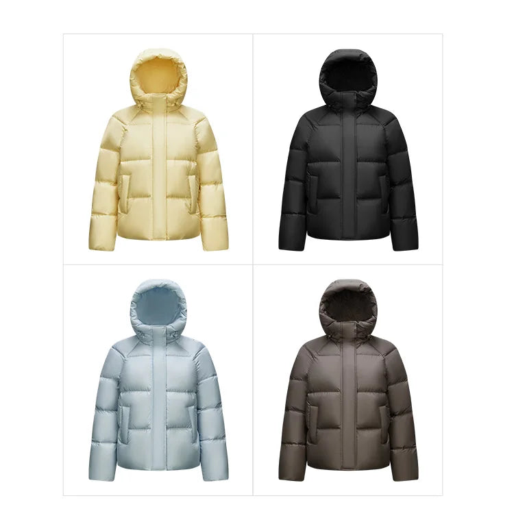 Hooded Duck Down Puffer Coat