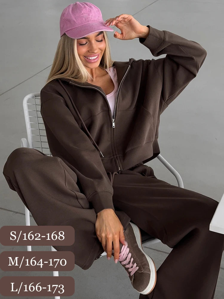 Vera Hooded Zip-Up Two-Piece Set