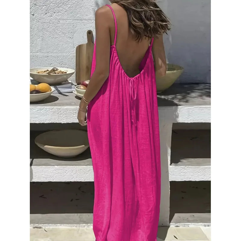 Faye Strapless Backless Maxi Dress