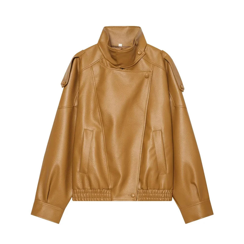Maeve Faux-Leather Jacket