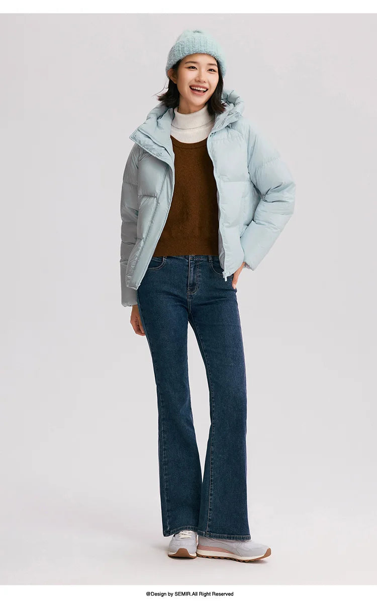 Hooded Duck Down Puffer Coat