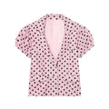 Rosie Polka-Dot Short-Sleeve Blazer