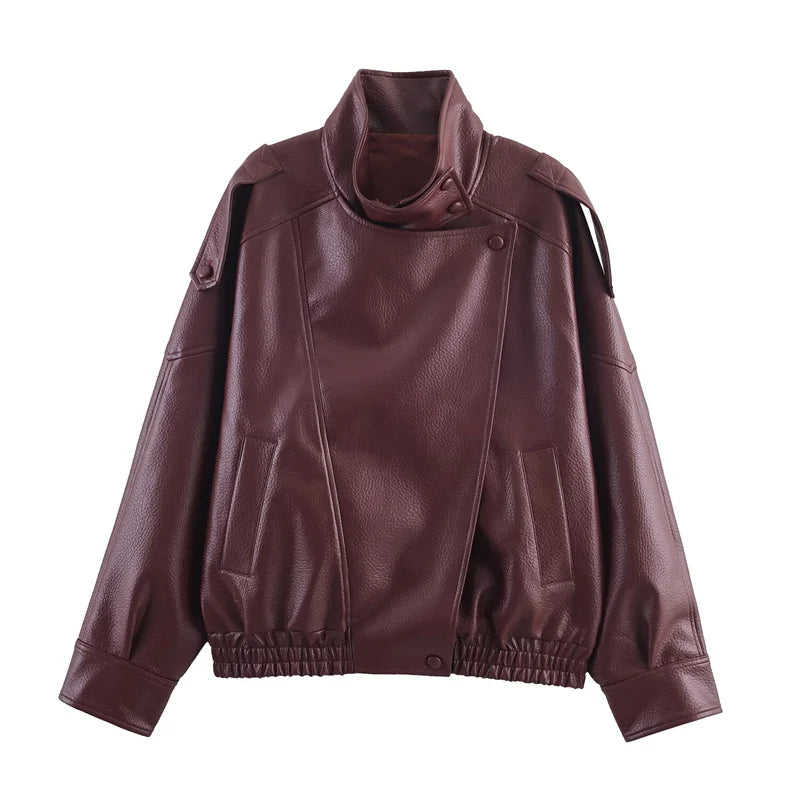 Maeve Faux-Leather Jacket