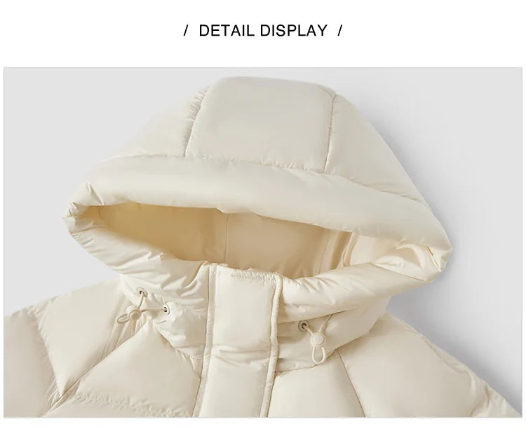 Hooded Duck Down Puffer Coat