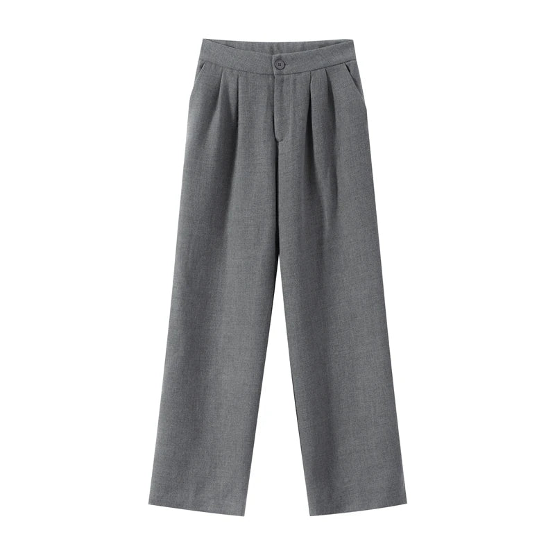 Wool-Blend Knit Top & Pants Set