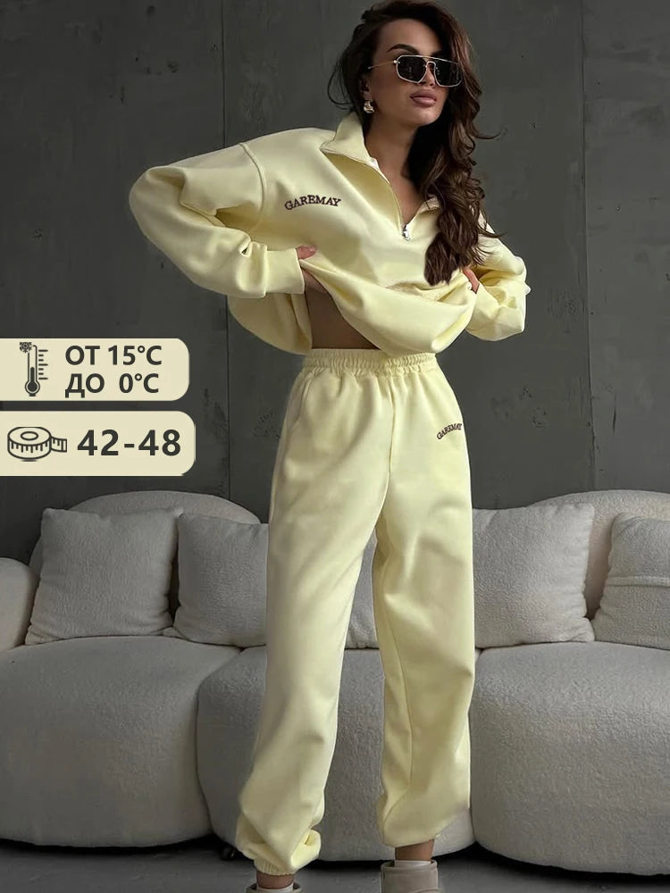 Zara Oversized Zip-Up Two-Piece Set
