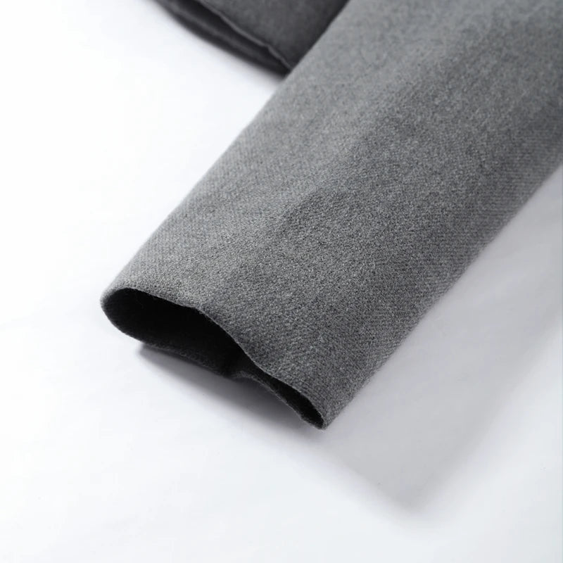 Wool-Blend Knit Top & Pants Set