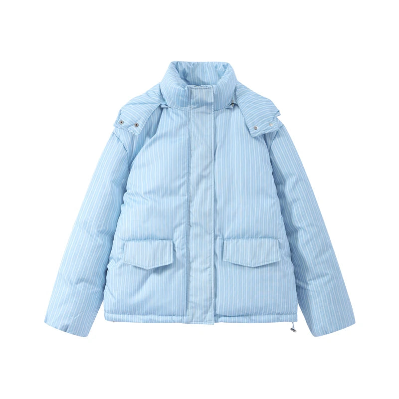 Striped Cotton Coat & Trousers Set