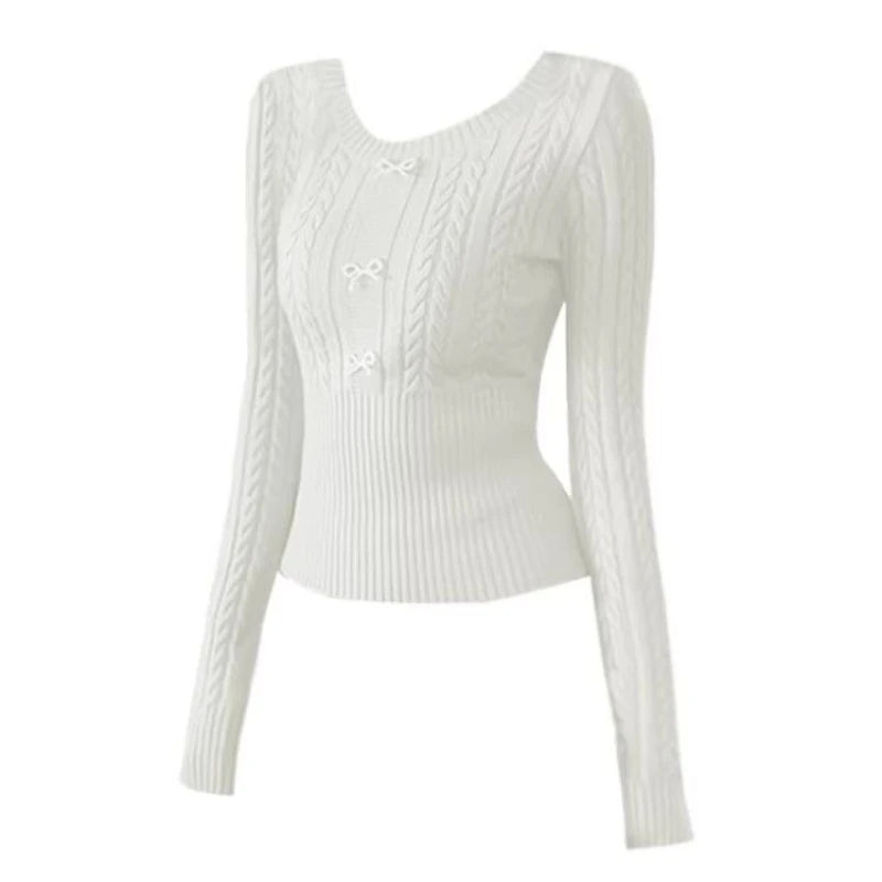 Sloane Gothic Fitted Knit Sweater