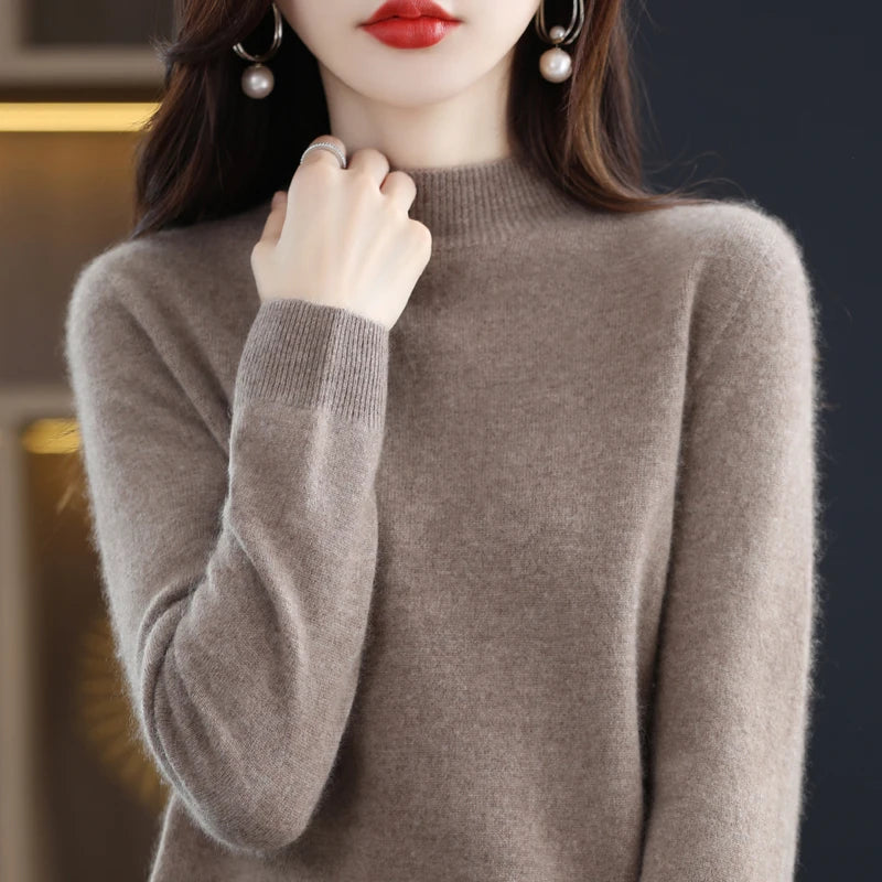 Alba Merino Mock-Neck Sweater