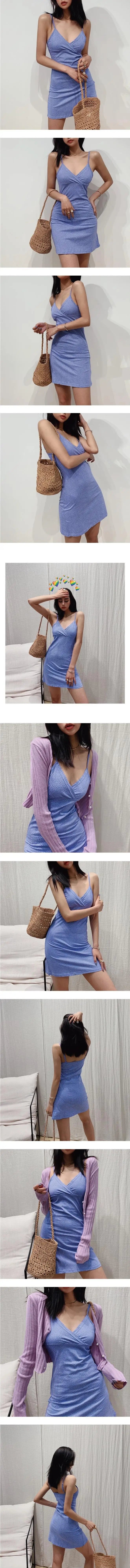 Floral V-Neck Bodycon Mini Dress