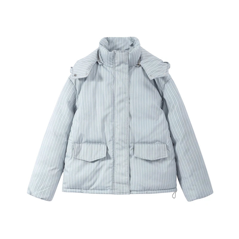Striped Cotton Coat & Trousers Set