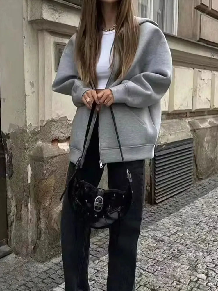 Isla Hooded Zip-Up Jacket