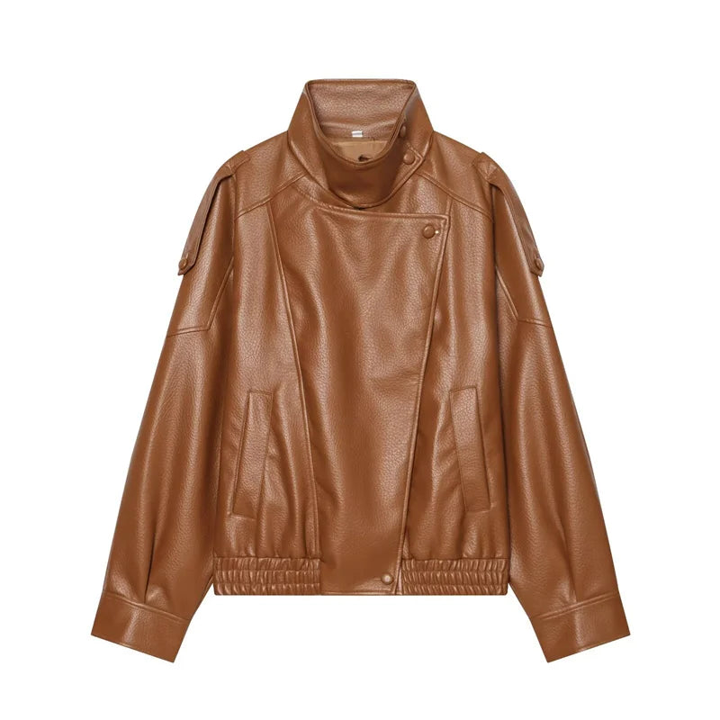Maeve Faux-Leather Jacket