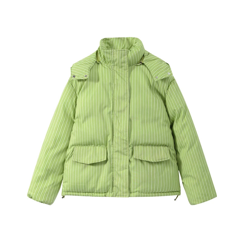 Striped Cotton Coat & Trousers Set
