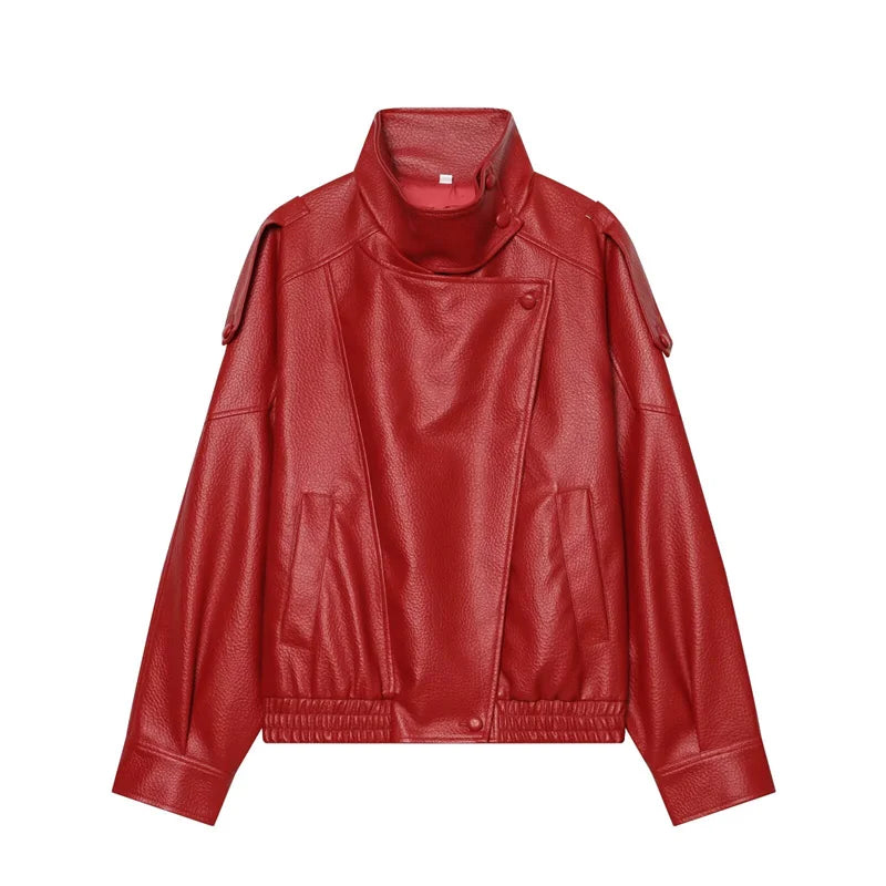 Maeve Faux-Leather Jacket