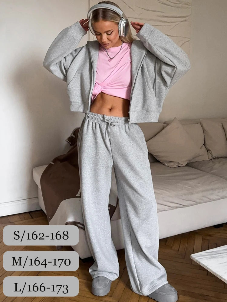 Vera Hooded Zip-Up Two-Piece Set
