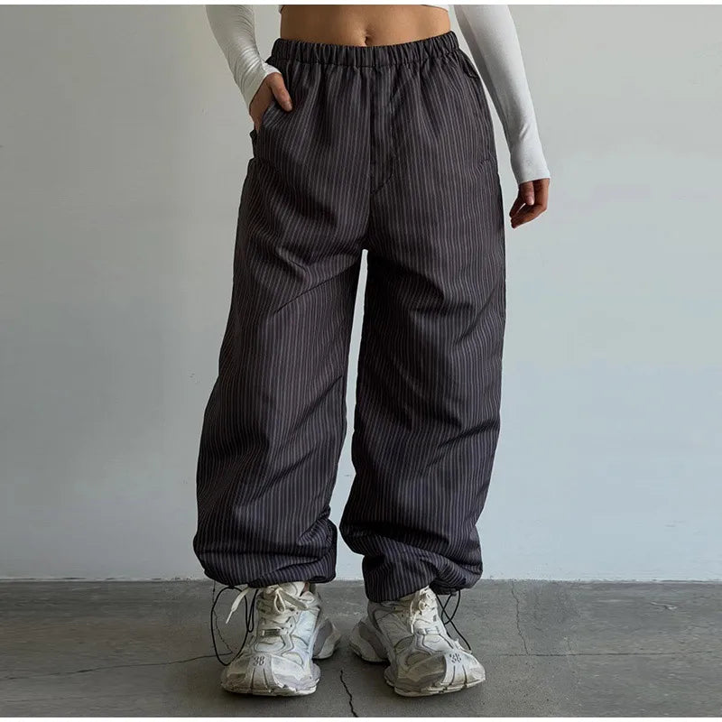 Striped Cotton Coat & Trousers Set