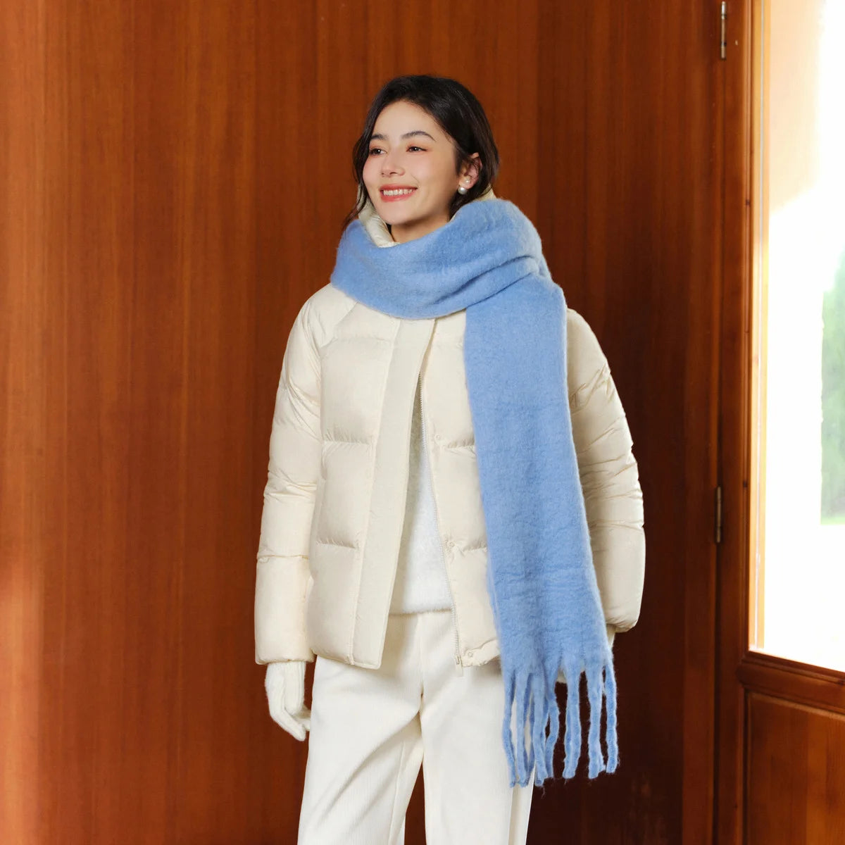 Hooded Duck Down Puffer Coat