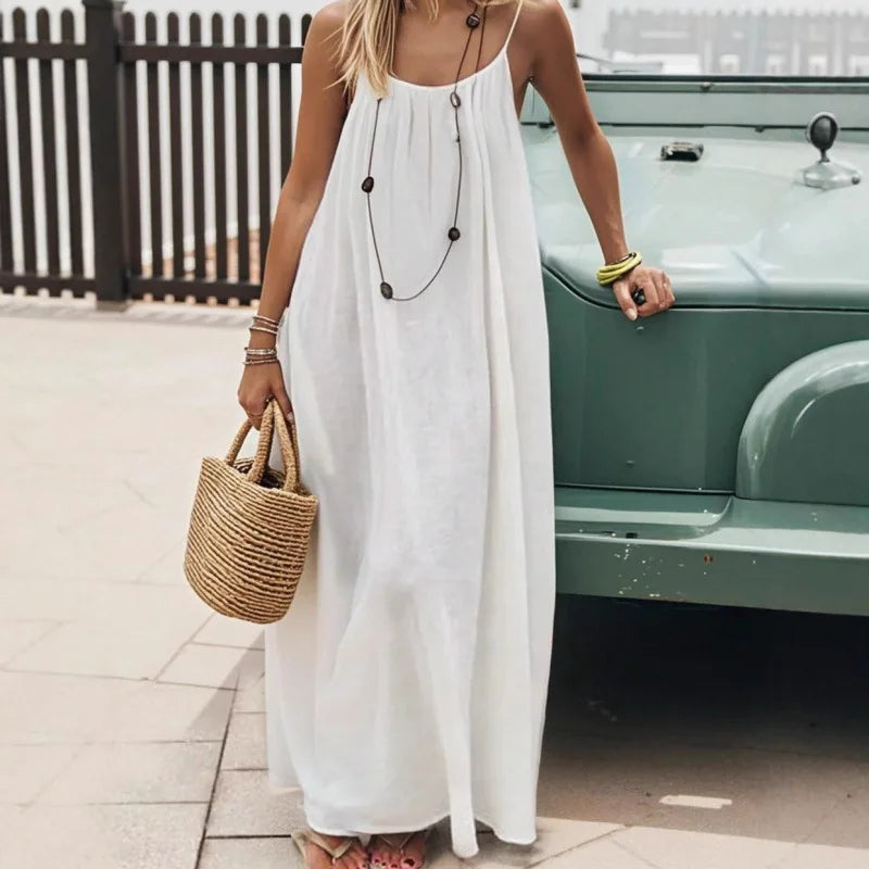 Faye Strapless Backless Maxi Dress