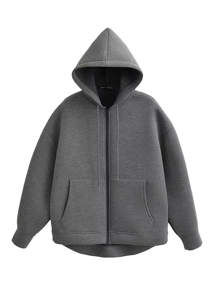 Isla Hooded Zip-Up Jacket