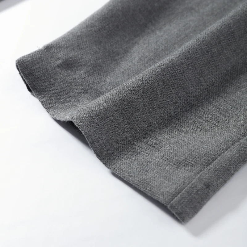 Wool-Blend Knit Top & Pants Set