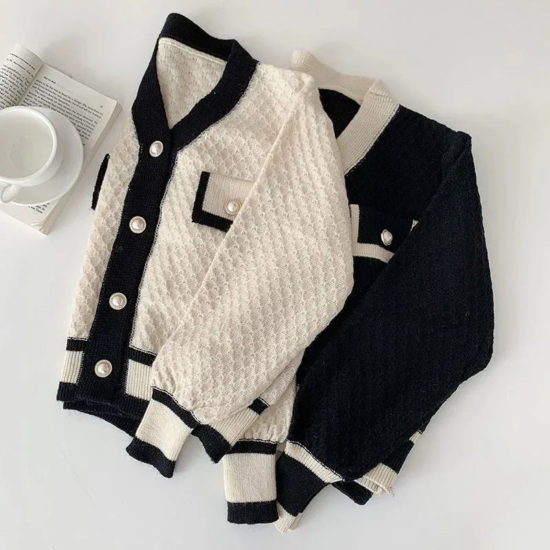 Soft Knit Button-Front Cardigan