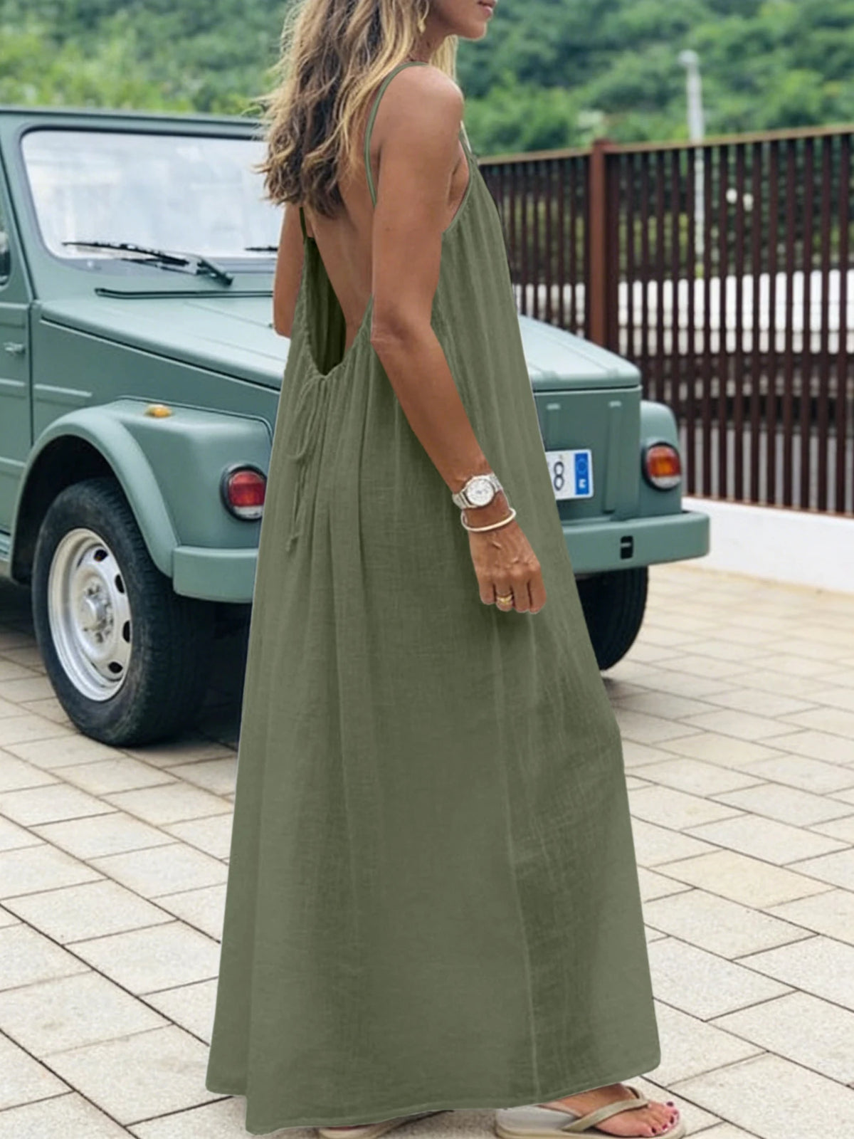 Faye Strapless Backless Maxi Dress