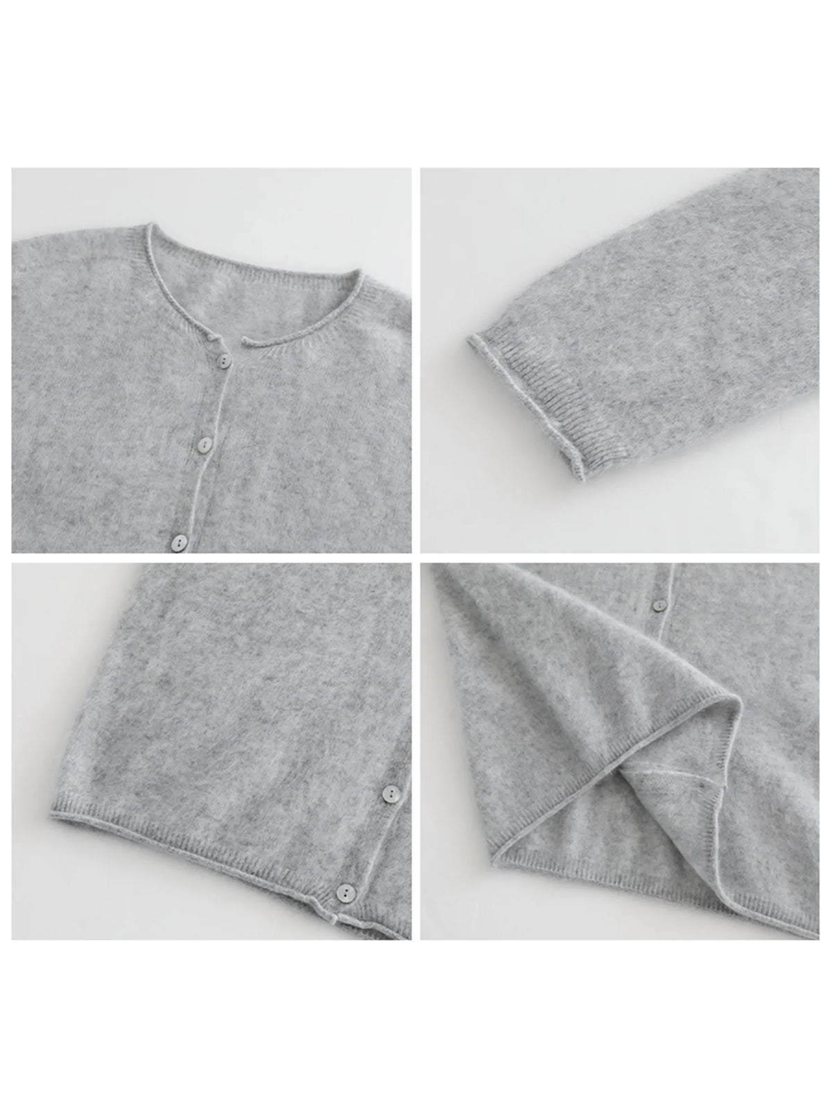 Relaxed Button-Front Knit Cardigan