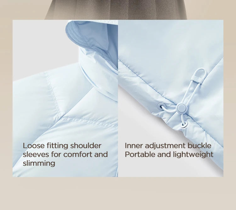 Hooded Duck Down Puffer Coat