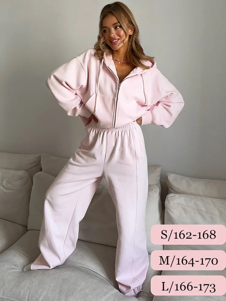 Vera Hooded Zip-Up Two-Piece Set