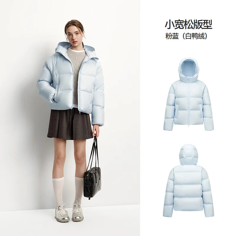 Hooded Duck Down Puffer Coat