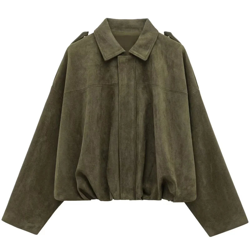 Ivy Suede Cropped Jacket