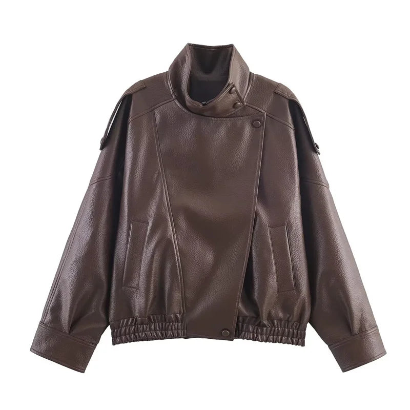 Maeve Faux-Leather Jacket