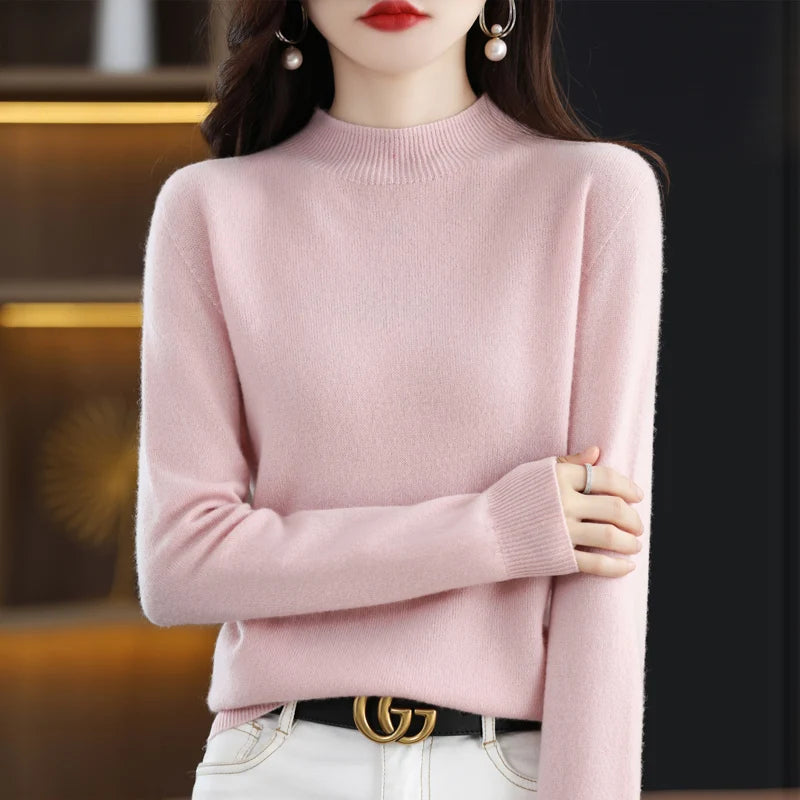 Alba Merino Mock-Neck Sweater