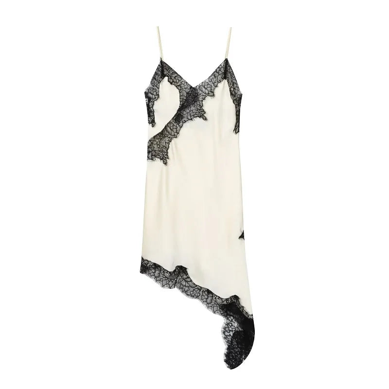 Livia Satin Lace Mini Dress