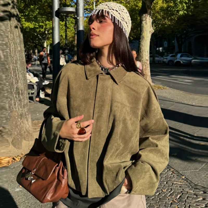 Ivy Suede Cropped Jacket