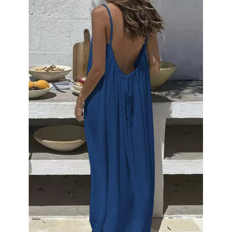 Faye Strapless Backless Maxi Dress