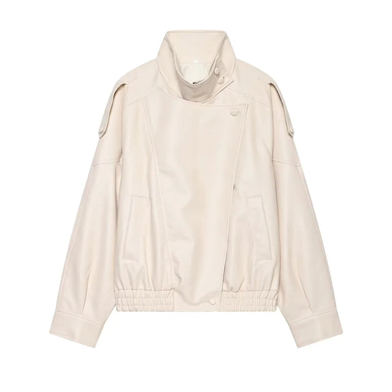 Maeve Faux-Leather Jacket