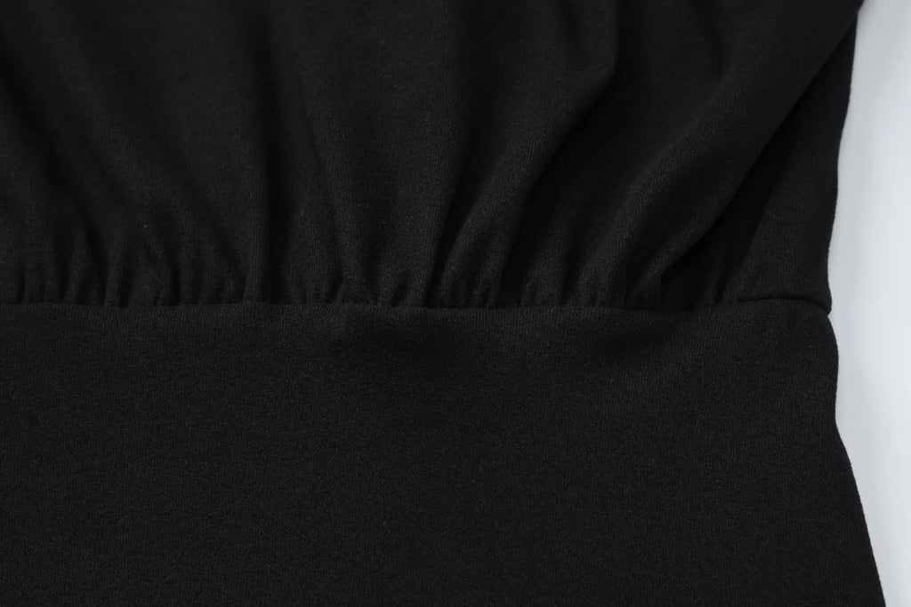Mila Off-Shoulder Long-Sleeve Mini Dress