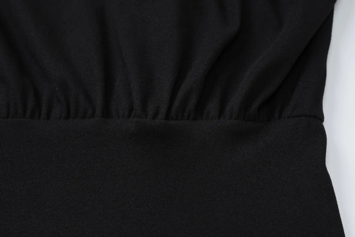 Mila Off-Shoulder Long-Sleeve Mini Dress