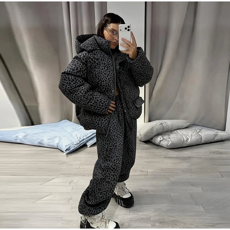 Striped Cotton Coat & Trousers Set