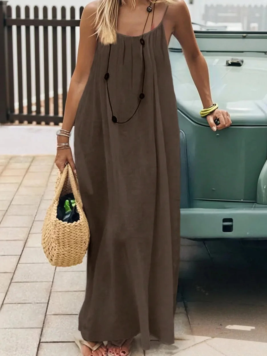 Faye Strapless Backless Maxi Dress